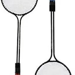 spo zone Double Shaft Badminton Racket Pack Of 2 Piece With 3 Piece Plastic Shuttles-32 Badminton Kit image 3