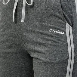 clothina Women Striped Grey Track Pants image 3