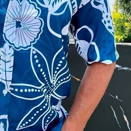 abizzstore Men Regular Fit Floral Print Button Down Collar Casual Shirt image 2