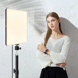 DawnRays Camera Led Light with Remote Control & 6feet Tripod Stand For Videography Makeup Flash image 3