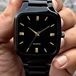 casera Men Watch Boy Watch Square Dial Party Watch Designers Watch Analog Watch - For Boys Free Size Adjustable Chain Lock Premium Quality Analog Watch image 5