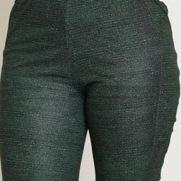 9 impression Women Printed Green Track Pants image 2