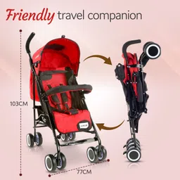 luvlap City Stroller/Buggy, Compact & Travel Friendly, for Baby/Kids, 6-36 Months, Stroller image 5