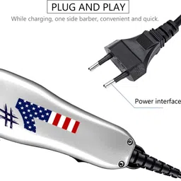 QGS Professional Corded Waterproof Beard Mustache Trimmer Powerful Hair Clipper 808 Fully Waterproof Grooming Kit 0 min Runtime 4 Length Settings image 3