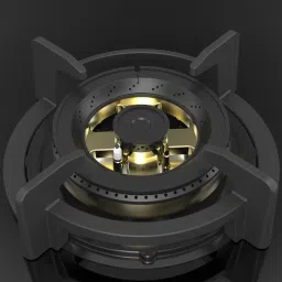 KAFF ASF 783 Tempered Glass Top 3 Burner Automatic Electric Hob (Flame Failure Device, Black) image 4