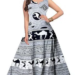 houseofcommon Women Fit and Flare Multicolor Ankle Length Dress-picture-38