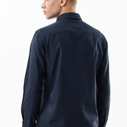 snitch Men Slim Fit Solid Spread Collar Formal Shirt image 5