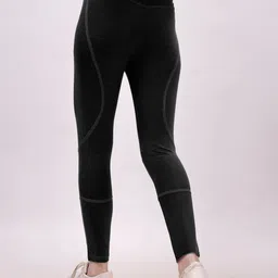 mehrang Solid Women Black Tights image 2