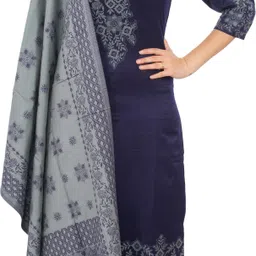 indo essence Unstitched Wool Kurta & Palazzo Material Printed-picture-11