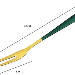 dhrusimi Fruit Forks Appetizer Dessert Forks Beautiful Party Banquet Cocktail Random Stainless Steel Baby Fork, Dessert Fork, Dinner Fork, Fruit Fork, Roast Fork, Salad Fork Set image 3