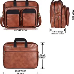 hvh world Men Tan Messenger Bag image 2