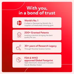 ryze Nicotine Gums 2mg (Frosty Mint) - Combo Pack of 3 x 9 Gum Blister Smoking Cessations image 5