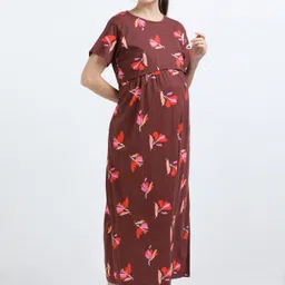 yazhini Women Maternity/Nursing Nighty image 3