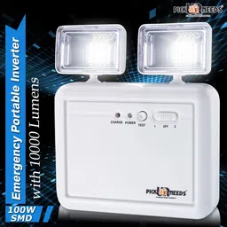 pick ur needs Emergency Rechargeable AC/DC Mode Portable Inverter With Twin Spot Light 6 hrs Lantern Emergency Light image 2