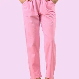 saav Women Regular Fit Pink Cotton Blend Trousers-picture-12