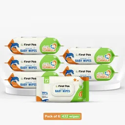 firstpea Paraben Free wipes for baby with Aloe Vera, 72 wipes/pack with Lid-picture-28