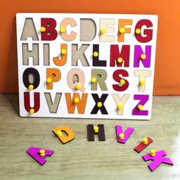 mecdoit international Wooden Puzzle of English Capital Latter's for Kids-picture-13