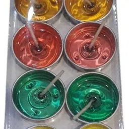 signature Multicolor Tea light gel candles (Pack of 10) Candle-picture-22
