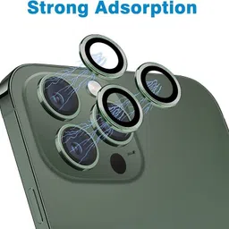 Mobilive Back Camera Lens Ring Guard Protector for Apple iPhone 13 Pro Max DarkGreen image 2