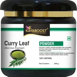 kayaboost Curry Leaves Powder, 100% Natural | for Hair Care Formulation | Hair Growth image 1
