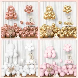 aniloons Rose Gold and Gold with Butterflies, Golden Happy Birthday Banner image 4