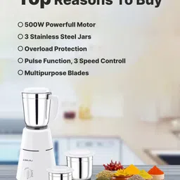 bajaj GX 1 500 W Mixer Grinder image 3