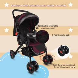 vyana sales baby pram Stroller,easy fold ,for new born baby kids,0-3 years. Pram image 3
