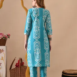 prisca Women Pure Cotton Kurta Pant Set image 2