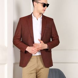 fubar Men Solid Single Breasted Formal Blazer-picture-26