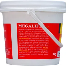pl super palco MEGALIFE Grease 3KG NLGI-3 Multipurpose Lithium Based Bearing APLR Long Life Grease for Car Bike Chain Lube Enhance Re-Lubrication Interval Up to 100,000 Kms Grease image 2