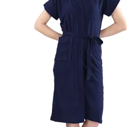 lacylook Navy Blue XXL Bath Robe-picture-21
