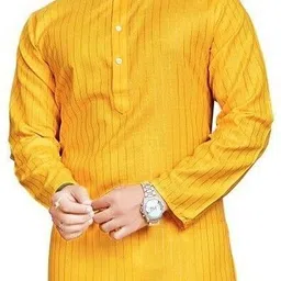 quinlan Men Striped Cotton Blend Straight Kurta-picture-12