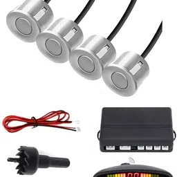 zplus Universal 4 Silver Reverse Parking Sensor With LED Display For Cars-01 Safety of Passengers/Car One Alarm Kit-1289 Parking Sensor-picture-29