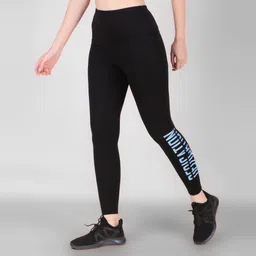 herathletics Printed Women Black Tights image 1