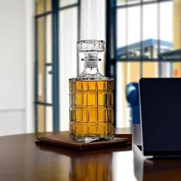 casabelle Whiskey Decanter for Scotch Liquor Bourbon or Wine - 750ml (Glass) DRINKING Decanter image 5