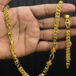 rkb sales 1gm gold plated High Quality chain for men Gold-plated Plated Alloy Chain-picture-38