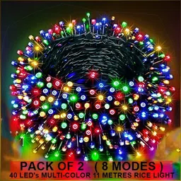 dreamica 40 LEDs 11 m Multicolor Steady String Rice Lights-picture-10