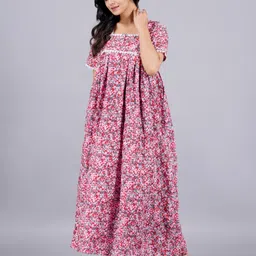 advik Women Maxi Pink Full Length Dress-picture-14