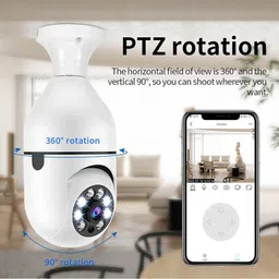 OSM bulb Motion Human Detection and Alarm Two Way Audio Night Vision Remote Viewing Security Camera-picture-33