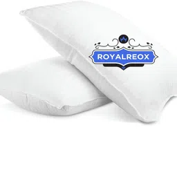 royalreox Polyester Fibre Sleeping Pillow Pack of 2 Solid image 1
