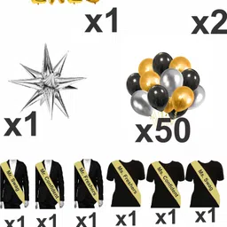 naveen Freshers Party Decoration set with Mr. Fresher and Miss Fresher Sash image 2