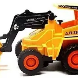 toodles Wired Remote Control Battery Operated JCB Crane Truck Toy for kids image 2