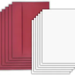 aanyacentric Blank White Flash Index Note Card Stock 4.1x5.8 inch with Premium Red Envelopes Post Card-picture-39