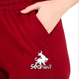 seaprint Pack of 2 Women Solid Black Track Pants image 4