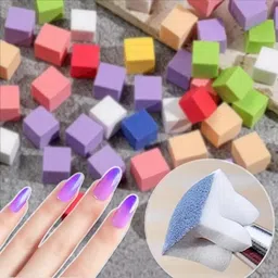 npah 88Pcs Nail Sponges for Gradient Art with Pen – Soft Gel Polish Tools Kit-picture-32