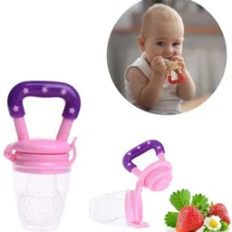 hidden beauty P3 Baby Fruit Nibble Silicon Fruit/Juice Feeder nipple Feeder (pack of 2) Teether and Feeder image 5