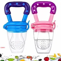 dkrishna BPA Free Silicone Baby food & fruit feeder nipple for new born baby (Pack of 2) Teether and Feeder-picture-23