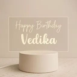 isthir Personalized Happy Birthday LED Acrylic Night Lamp Night Lamp image 4