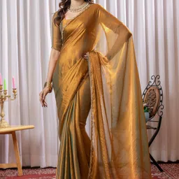 m.s.retail Embellished Bollywood Silk Blend Saree-picture-25