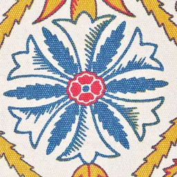 blanc9 Yellow Cotton Floral 5.7 x 4 Feet Dhurries image 3